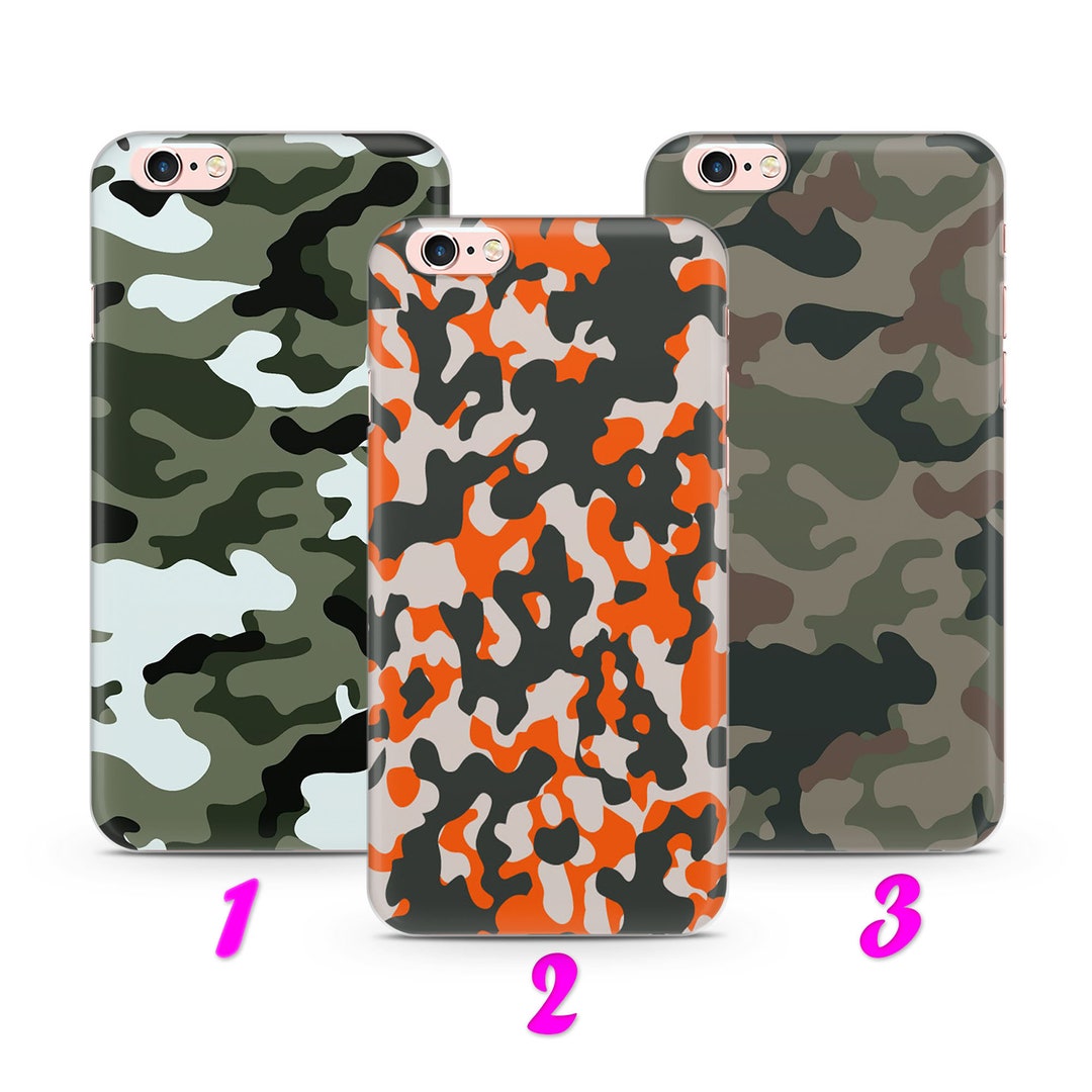 CAMOUFLAGE 4 iPhone 4 5 SE 1 2 3 Gen 6 7 8 X S Max Plus XR Thin Case ...