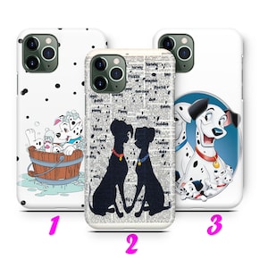 101 DALMATIANS 3 iPhone 11 12 13 14 15 16 Pro / Max / Mini / Plus Case Cover inspired by DISNEY CARTOON Spots Dogs Paws Cruella De Vil