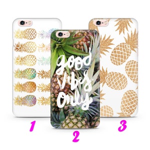 PiNEAPPLE 6 iPhone 4 5 SE 1 2 3 Gen 6 7 8 X s Max plus XR Dünne Gehäusedeckel Sunny Sweet Sommer Obst Trendy Fashion Palme Pina Colada