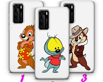 CHiP & DaLE 2 HUAWEI P9 P10 P20 P30 P40 Lite Pro Plus LG G5 G6 Case Cover inspired by Disney Cartoon Chipmunks Rescue Rangers Cute Team