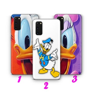 DONALD DUCK 4 Phone Case Cover For MANY VARiOUS Samsung Galaxy Models inspired Disney Cartoon Daisy Duck Mickey Mouse Couple Love Cute