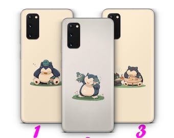 Snorlax 1 Handytasche für Samsung Galaxy S21 S22 S23 S24 S25 FE S26 Plus Ultra Edge Rand Cartoon Charakter von Ball Fight Hero