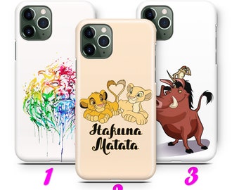 LiON KiNG 9 iPhone 11 12 13 14 15 16 17 Pro Max Mini Plus Air Case Cover inspired Disney Cartoon Simba Timon Pumba Hakuna Matata Scar Zazoo