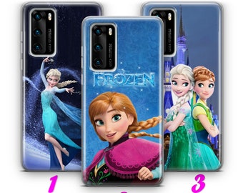 FROZEN 2 HUAWEi P9 P10 P20 P30 P40 Lite Pro Plus LG G5 G6 Case Cover inspired by Disney Cartoon Anna Elsa Olaf Kristoff Sven Winter Snow