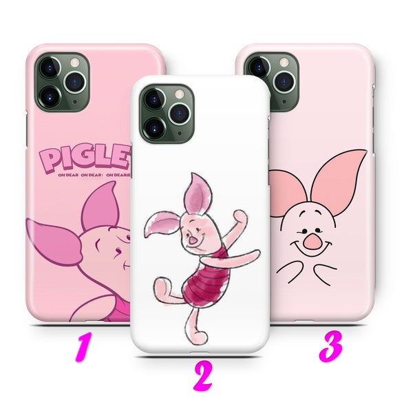 PiGLET 2 iPhone 11 12 13 14 15 Pro / Max / Mini / Plus Hülle inspiriert von Disney Cartoon Schwein von Winnie Puuh Robin Teetasse Schwein