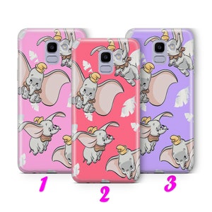 Custodia per telefono DUMBO 4 per Samsung A3 A5 A6 A7 A8 J3 J5 J6 J7 ispirata ai modelli Disney Cartoon Big Ears Flying Elephant Circus Mouse