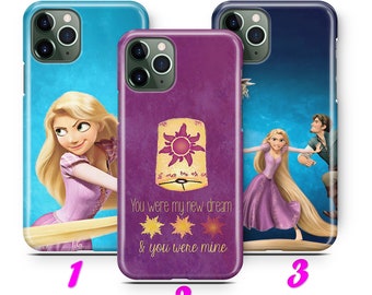 TANGLED 3 iPhone 11 12 13 14 15 16 17 Pro Max Mini Plus Air Case Cover inspired Disney Cartoon Princess Rapunzel Flynn Rider Pascal Maximus