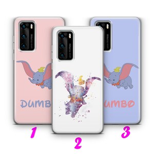 DUMBO 1 HUAWEI P9 P10 P20 P30 P40 Lite Pro Plus LG G5 G6 Custodia Cover ispirata al cartone animato Disney Big Ears Flying Elephant Circus Mouse