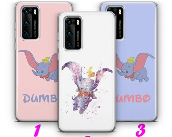 DUMBO 1 HUAWEI P9 P10 P20 P30 P40 Lite Pro Plus LG G5 G6 Case Cover inspired by Disney Cartoon Big Ears Flying Elephant Circus Mouse