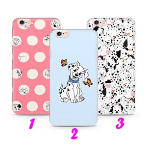 101 DALMATIANS 1 iPhone 4 5 SE 1 2 3 Gen 6 7 8 X s Max plus XR Thin Case Cover inspired by Disney Cartoon Spots Dogs Paws Cruella De Vil