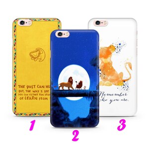 LiON KiNG 2 iPhone 4 5 SE 1 2 3 Gen 6 7 8 X s Max plus XR Thin Case Cover inspired by Disney Cartoon Simba Mufasa Timon Pumba Hakuna Matata