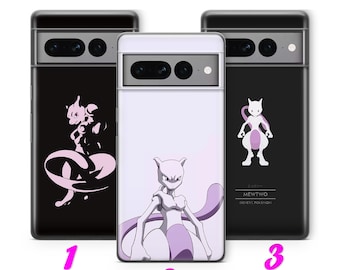 Mew 5 Handyhülle für Google Pixel 6 6A 7 7A 8 8A 9 9A 10 Pro XL Cartoon Charakter Held vom Ballkampf Figur Heldentier