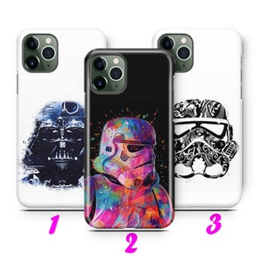 StAR WaRS 2 iPhone 11 12 13 14 15 16 Pro / Max / Mini / Plus Case Cover inspired by Disney Darth Vader Luke Skywalker Jedi Galaxy Empire