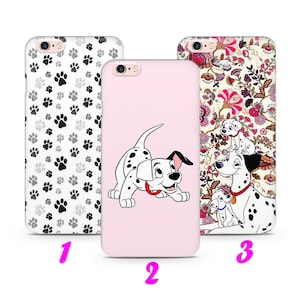 101 DALMATIANS 2 iPhone 4 5 SE 1 2 3 Gen 6 7 8 X s Max plus XR Thin Case Cover inspired by Disney Cartoon Spots Dogs Paws Cruella De Vil