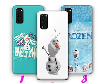 FROZEN 3 Phone Case Cover For MANY VARiOUS Samsung Galaxy Models inspired Disney Cartoon Anna Elsa Olaf Kristoff Sven Winter Snow Love