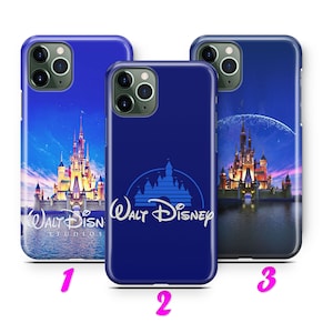 DISNEY 3 Custodia per iPhone 11 12 13 14 15 16 Pro / Max / Mini / Plus ispirata ai personaggi Disney Disneyland Castle Topolino Minnie Mouse