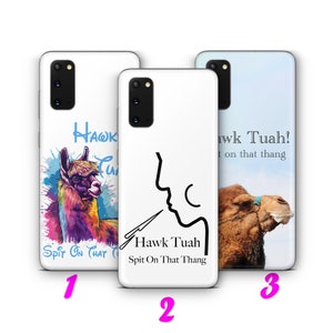 Hawk Tuah 1 Phone Case Cover For Samsung Galaxy S20 S21 S22 S23 S24 FE S25 Plus Ultra Hawk Tuah Girl Popular TikTok Meme Tik Tok Girl Spit