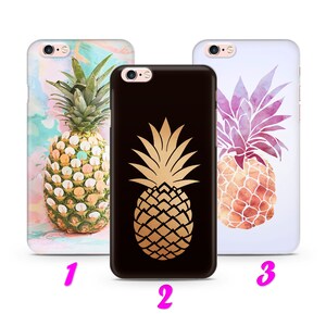 PiNEAPPLE 2 iPhone 4 5 SE 1 2 3 Gen 6 7 8 X s Max plus XR Dünne Gehäusedeckel Sunny Sweet Sommer Obst Trendy Fashion Palme Pina Colada