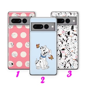 101 Dalmatians 1 Phone Case Cover For Google Pixel 6 6A 7 7A 8 8A 9 9A Pro XL inspired by Disney Cartoon Spots Dogs Paws Cruella De Vil