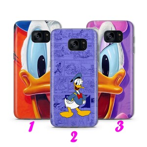 DONALD DUCK 1 Custodia per telefono cellulare per Samsung Galaxy S5 S6 S7 S8 S9 Edge Plus LTE NeO Models ispirata al cartone animato Disney Paperina Topolino