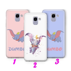 Custodia per telefono DUMBO 1 per Samsung A3 A5 A6 A7 A8 J3 J5 J6 J7 ispirata ai modelli Disney Cartoon Big Ears Flying Elephant Circus Mouse