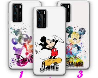 IHR NAME MiCKEY 3 HUAWEI P9 P10 P20 P30 P40 Lite Pro Plus LG G5 G6 Fall-Abdeckung Kundengerechte anpassbare persönliche personalisierte Buchstaben