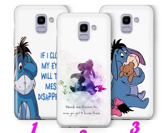 EEYORE 1 Phone Case Cover For Samsung A3 A5 A6 A7 A8 J3 J5 J6 J7 Models inspired by Disney Cartoon Sad Donkey Iaah Winnie the Pooh Toy Easel