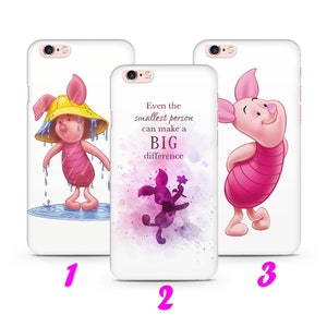 Funda fina PiGLET 1 para iPhone 4, 5, SE, 1, 2, 3, Gen 6, 7, 8, X, s Max plus, XR, inspirada en el cerdito de dibujos animados de Disney de Winnie the Pooh, Christopher Robin