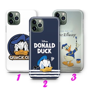 DONALD DUCK 8 iPhone 11 12 13 14 15 16 Pro / Max / Mini / Plus Custodia Cover ispirata Disney Cartoon Paperina Topolino Coppia Amore Carino