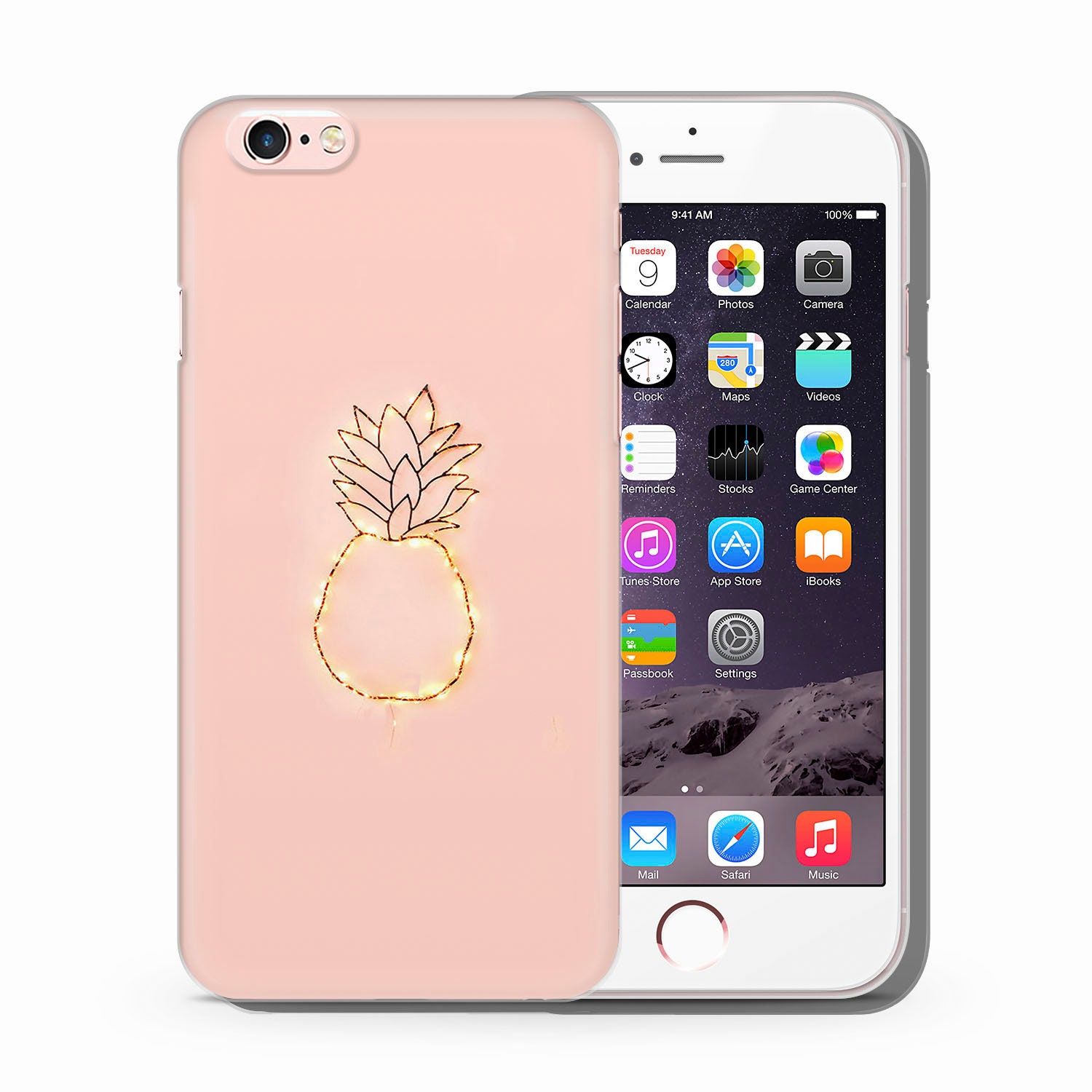 Society6 iPhone4/4S,5用 Pineapple Pattern Bright Yellow, Summer, Pineapple Art iPhone Case by Megan