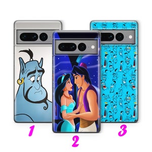 ALADDIN 4 Phone Case Cover For Google Pixel 6 6A 7 7A 8 8A 9 9A Pro XL inspired by Disney Cartoon Aladin Alladin Genie Magic Lamp Carpet