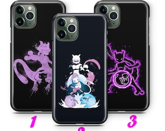 Mew 4 Handyhülle für Apple iPhone 11 12 13 14 15 16 e 17 Air PRO Plus Mini Max Cartoon Charakter Held vom Ballkampf Figur Held Tier
