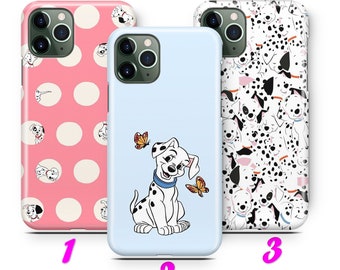 101 DALMATIANS 1 iPhone 11 12 13 14 15 Pro / Max / Mini / Plus Case Cover inspired by DISNEY CARTOON Spots Dogs Paws Cruella De Vil