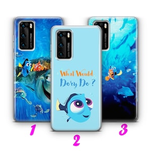 FINDING NEMO DORY 1 HUAWEI P9 P10 P20 P30 P40 Lite Pro Plus LG G5 G6 Hülle inspiriert von Disney Cartoon Clownfisch Meer Meeresschildkröten Hai