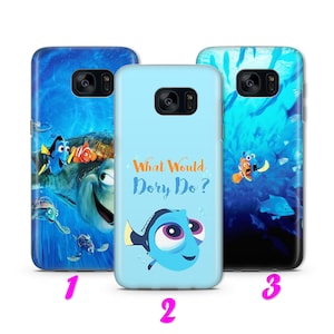 Suche NeMO Dory 1 Telefon Fall Abdeckung für Samsung Galaxy S5 S6 S7 S8 S9 Rand plus LTE NeO Modelle Disney Cartoon Clownfisch Ozean Schildkröten Hai