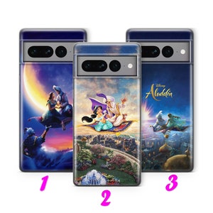 ALADDIN 2 Phone Case Cover For Google Pixel 6 6A 7 7A 8 8A 9 9A Pro XL inspired by Disney Cartoon Aladin Alladin Genie Magic Lamp Carpet