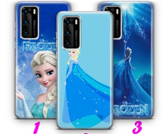 FROZEN 1 HUAWEi P9 P10 P20 P30 P40 Lite Pro Plus LG G5 G6 Case Cover inspired by Disney Cartoon Anna Elsa Olaf Kristoff Sven Winter Snow