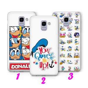 DONALD DUCK 2 Custodia per telefono Samsung A3 A5 A6 A7 A8 J3 J5 J6 J7 Modelli ispirati Disney Cartoon Daisy Duck Topolino Coppia Carino