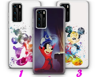 MiCKEY MoUSE 5 HUAWEI P9 P10 P20 P30 P40 Lite Pro Plus LG G5 G6 Case Cover inspired by Disney Cartoon Minnie Mouse Pluto Disneyland Castle