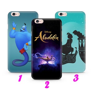 ALADDIN 3 iPhone 4 5 SE 1 2 3 Gen 6 7 8 X s Max plus XR Thin Case Cover inspired by Disney Cartoon Aladin Alladin Genie Magic Lamp Carpet