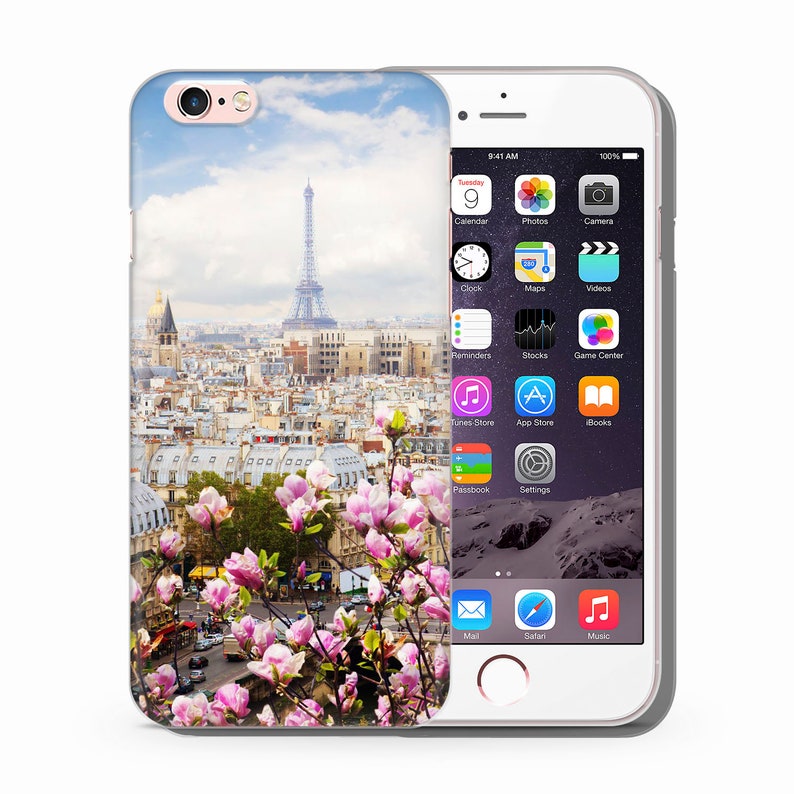 PARIS 3 iPhone 4 5 SE 1 2 3 Gen 6 7 8 X s Max plus XR Thin Case Cover Eiffel Tower City Of Love France Capital of Romance Travel Destination 3