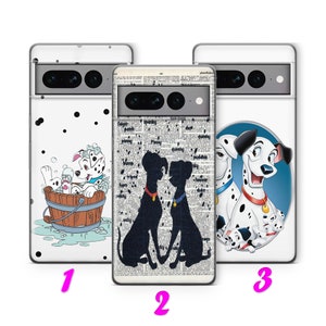 101 Dalmatyńczyków 3 Etui na Telefon Dla Google Pixel 6 6A 7 7A 8 8A 9 9A Pro XL inspirowane Disney Cartoon Spots Dogs Paws Cruella De Vil
