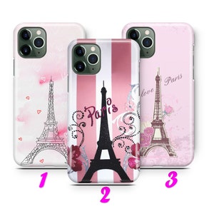PARIS 2 iPhone 11 12 13 14 15 16 Pro / Max / Mini / Plus Case Cover Eiffel Tower City Of Love France Capital of Romance Travel Destination