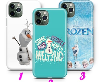 FROZEN 3 iPhone 11 12 13 14 15 Pro / Max / Mini / Plus Fall inspiriert Disney Cartoon Anna Elsa Olaf Kristoff Sven Winter Schnee Liebe