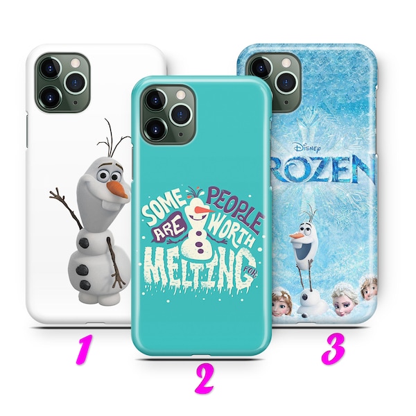 FROZEN 3 iPhone 11 12 13 14 15 Pro / Max / Mini / Plus Case Cover inspired Disney Cartoon Anna Elsa Olaf Kristoff Sven Winter Snow Love