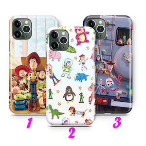 TOY STORY 2 iPhone 11 12 13 14 15 16 Pro / Max / Mini / Plus Case Cover inspired by Disney Cartoon Sheriff Woody Buzz Lightyear Piggy Bank