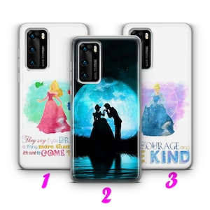 CINDERELLA 1 HUAWEI P9 P10 P20 P30 P40 Lite Pro Plus LG G5 G6 Custodia Cover ispirata alla principessa dei cartoni animati Disney Midnight Pumpkin Mice Beautiful