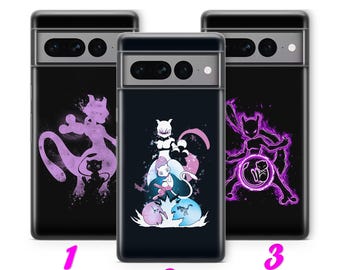 Mew 4 Handyhülle für Google Pixel 6 6A 7 7A 8 8A 9 9A 10 Pro XL Cartoon Charakter Held vom Ballkampf Figur Heldentier
