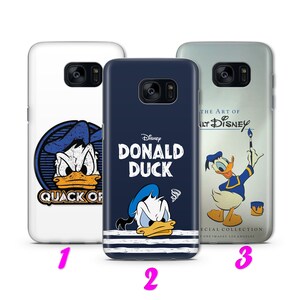 Custodia per telefono DONALD DUCK 8 per Samsung Galaxy S5 S6 S7 S8 S9 Edge Plus LTE NeO Models ispirata al cartone animato Disney Daisy Duck Topolino