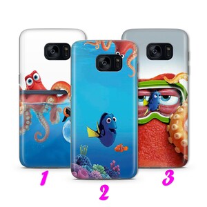 Suche NeMO Dory 2 Handytasche Hülle Für Samsung Galaxy S5 S6 S7 S8 S9 Edge Plus LTE NeO Modelle Disney Cartoon Clownfisch Ozeanschildkröten Hai